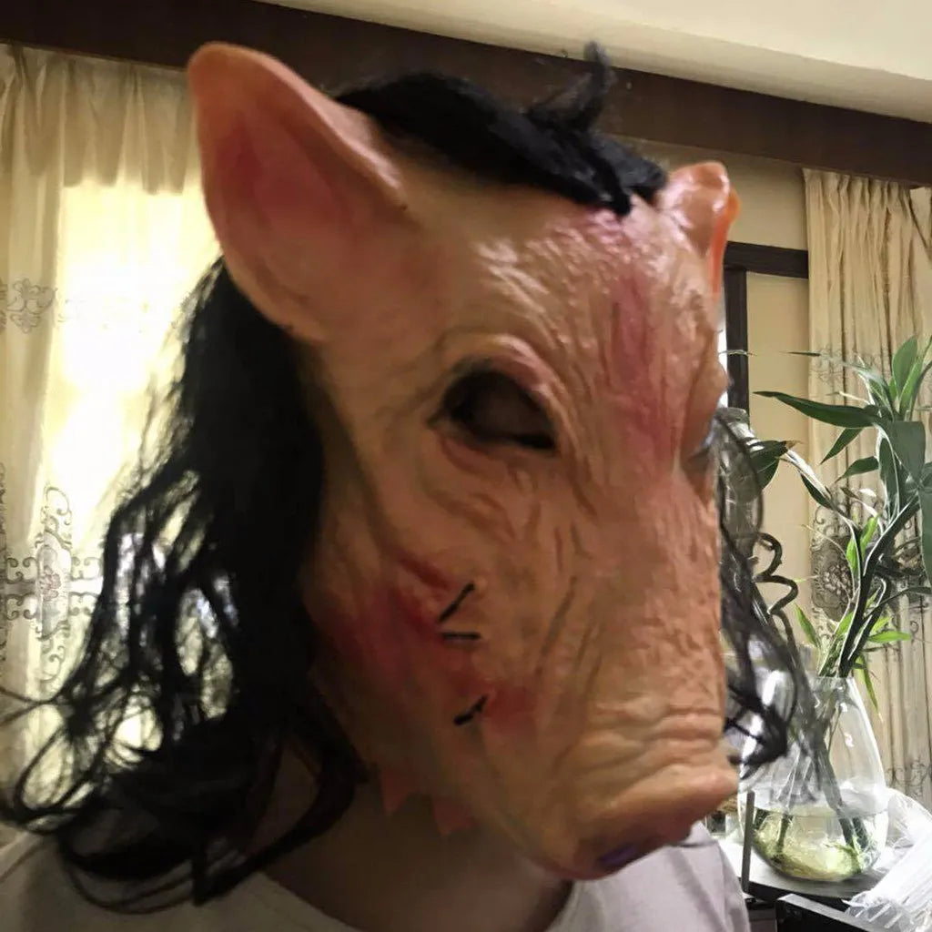 Masque tête de cochon en latex réaliste
