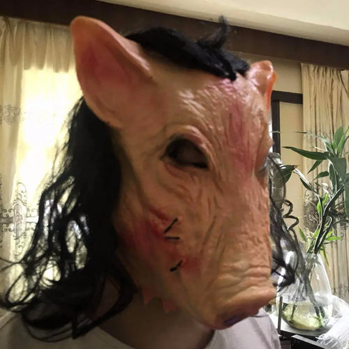 Masque tête de cochon en latex réaliste