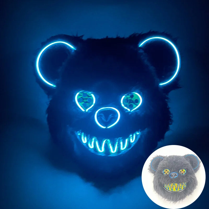 Masque Lapin Sanglant LED – Peluche Horreur