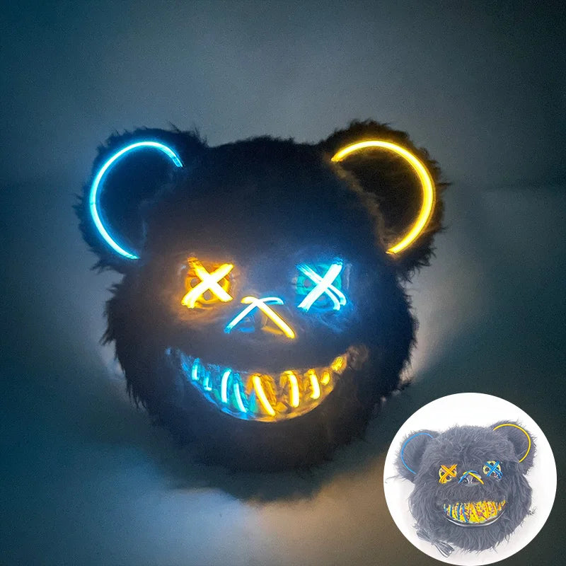 Masque Lapin Sanglant LED – Peluche Horreur