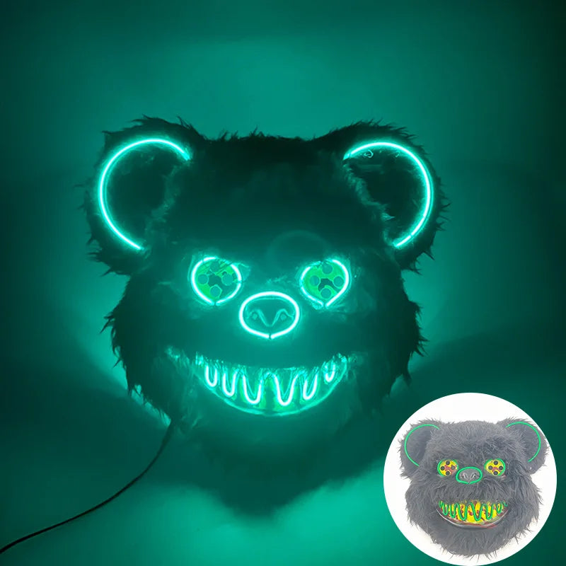 Masque Lapin Sanglant LED – Peluche Horreur