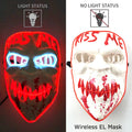 Masque LED Néon Lumineux – Effet Horreur