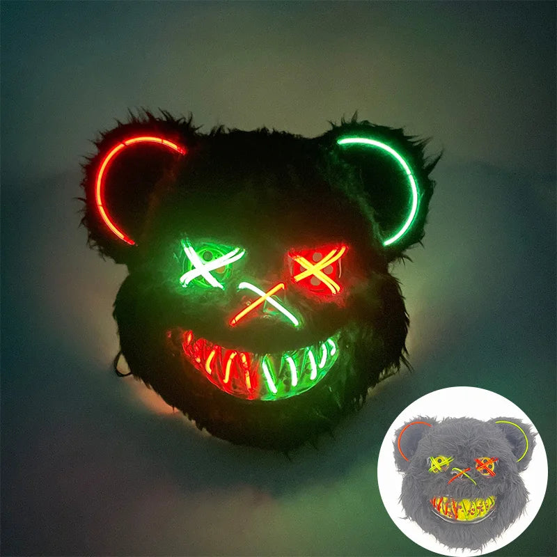 Masque Lapin Sanglant LED – Peluche Horreur