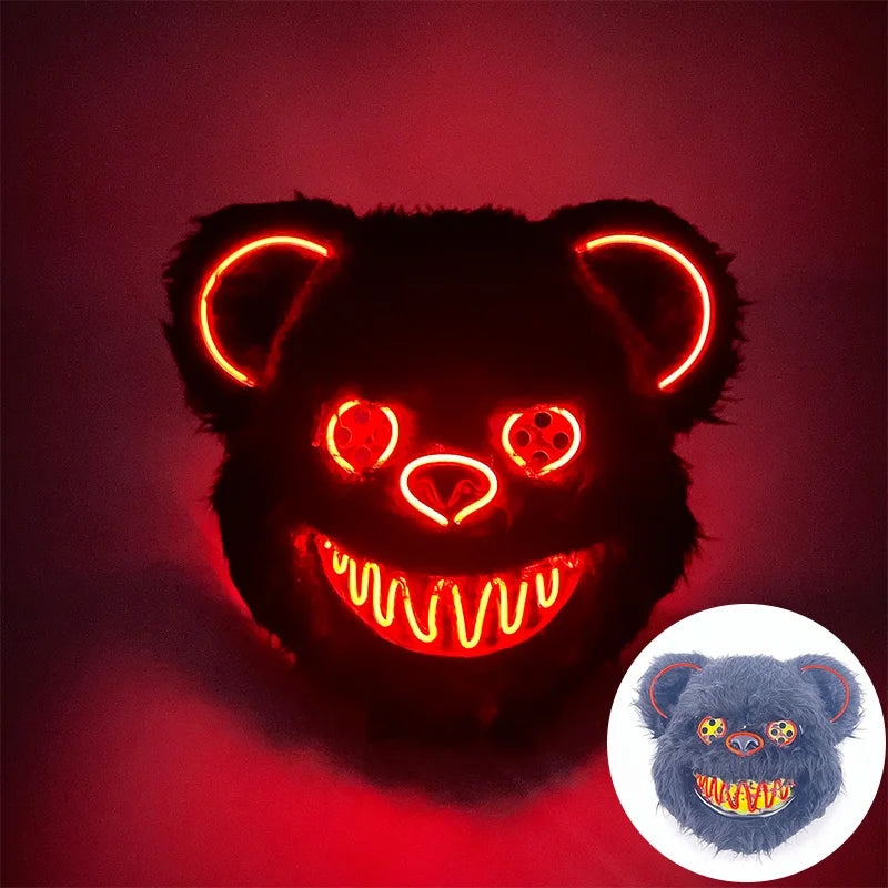 Masque Lapin Sanglant LED – Peluche Horreur